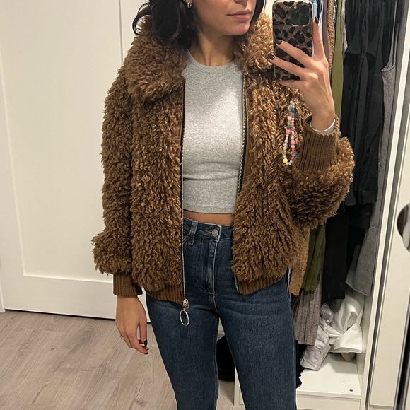 Zara Sherling Jacket - Picture 2 of 2